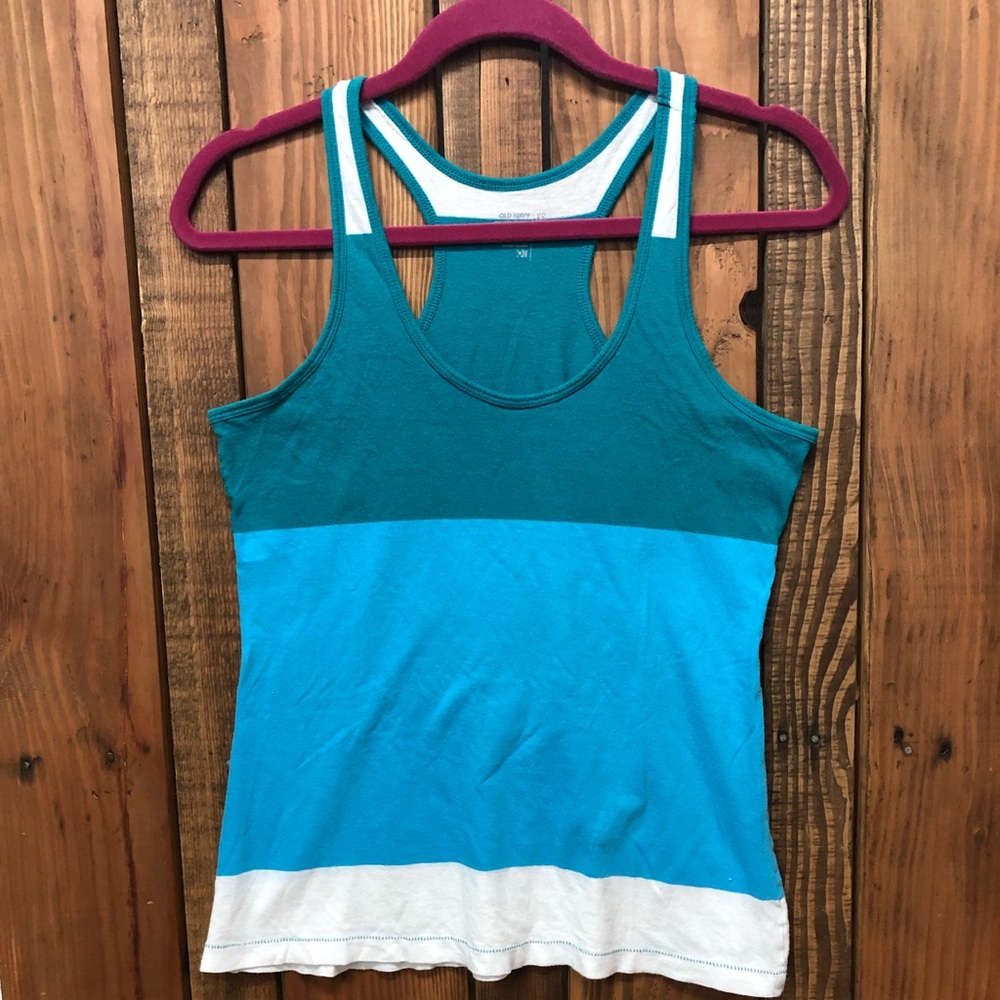 Old navy size extra small blue tank top - Picture 4 of 6
